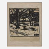 Henrik Glintenkamp (American, 1887-1946) A group of Four (4) Woodcuts