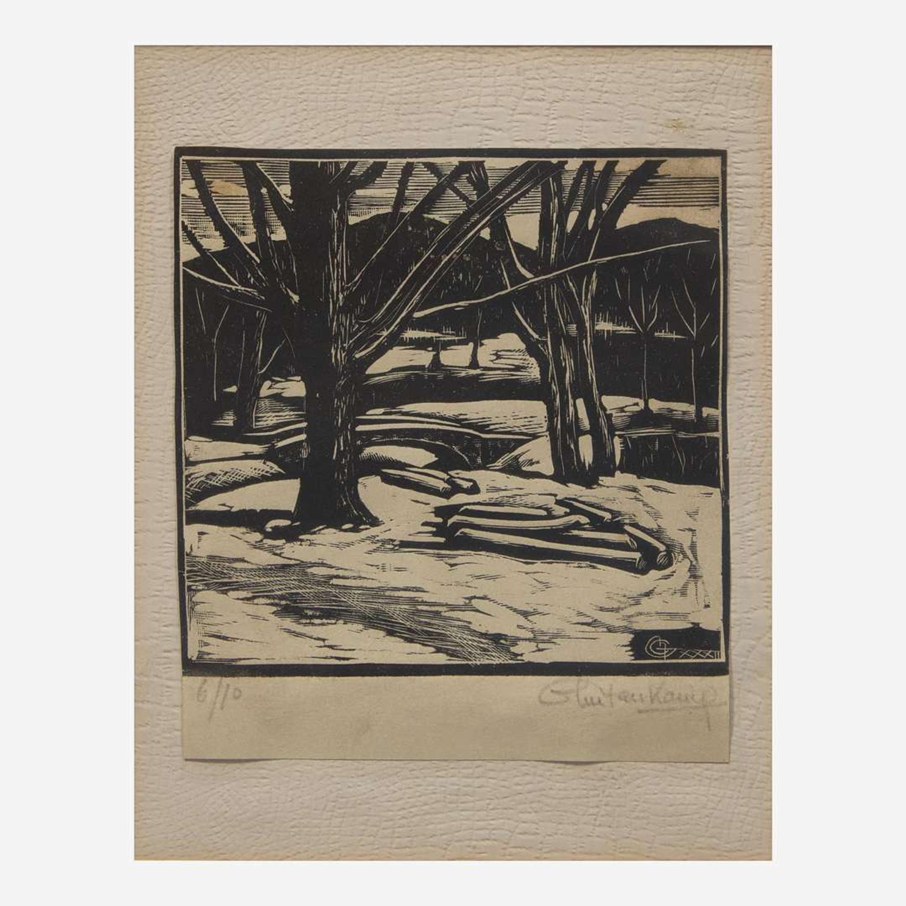Henrik Glintenkamp (American, 1887-1946) A group of Four (4) Woodcuts