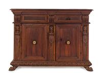 An Italian Renaissance Carved Walnut Cabinet