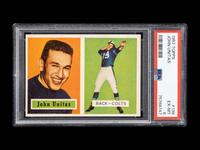 A 1957 Topps Johnny Unitas Rookie Football Card No. 138 (PSA 6 EX-MT)