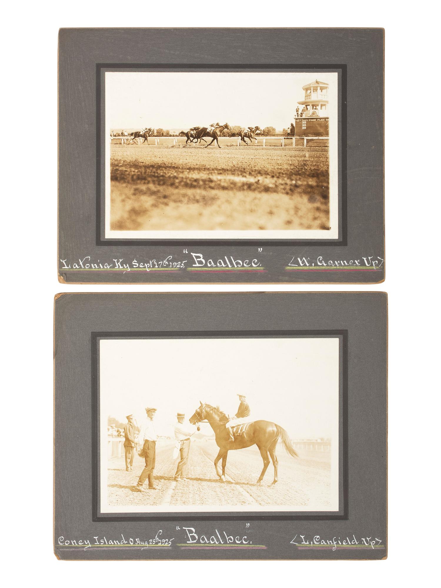 [EARLY PHOTOGRAPHY]. A large group of early photographs incl. equestrian and logging views.