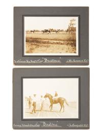 [EARLY PHOTOGRAPHY]. A large group of early photographs incl. equestrian and logging views.