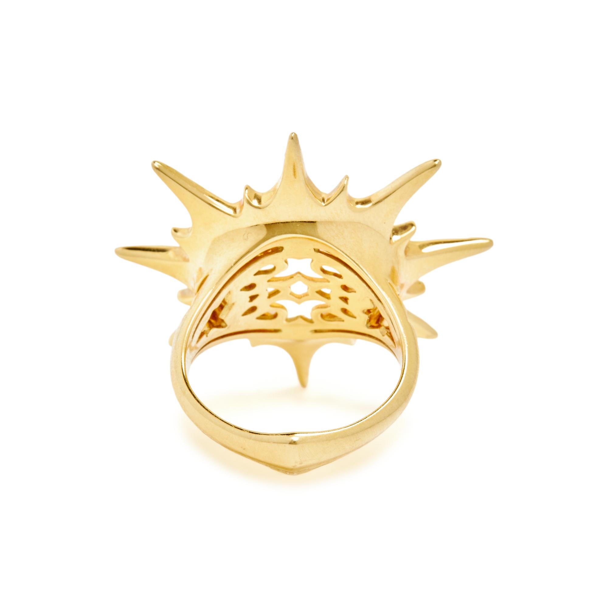 STEPHEN WEBSTER, QUARTZ AND DIAMOND 'CRYSTAL HAZE' RING