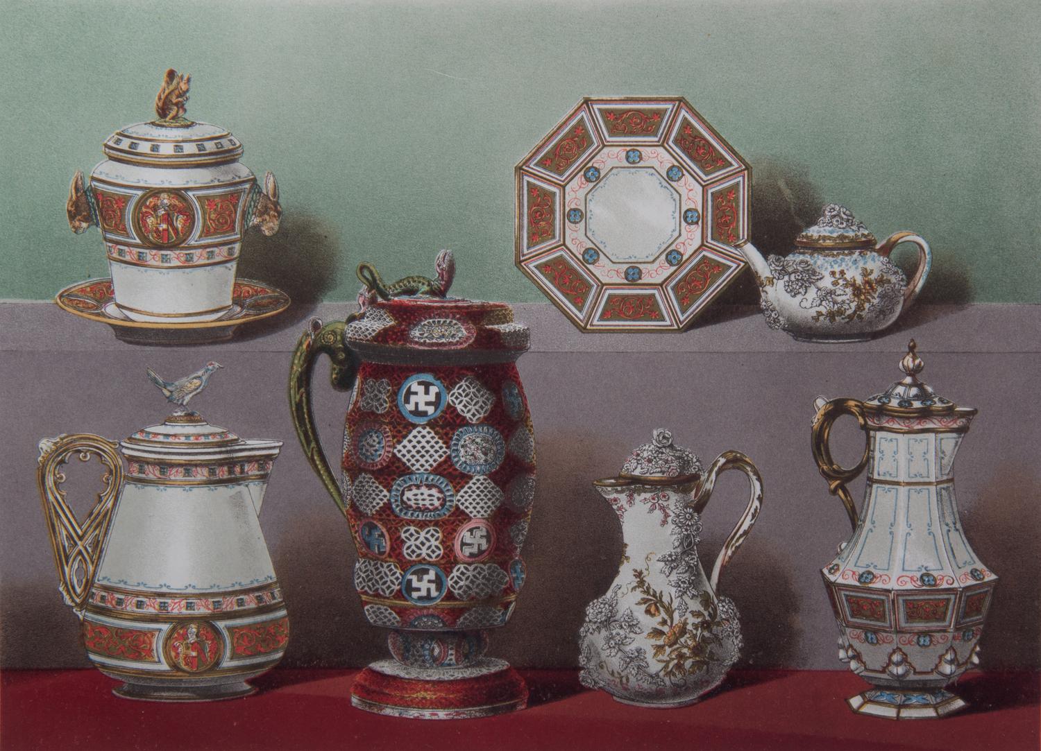 Four Colored Engravings Sight size 10 1/2 x 13 1/2 inches. — 19TH CENTURY