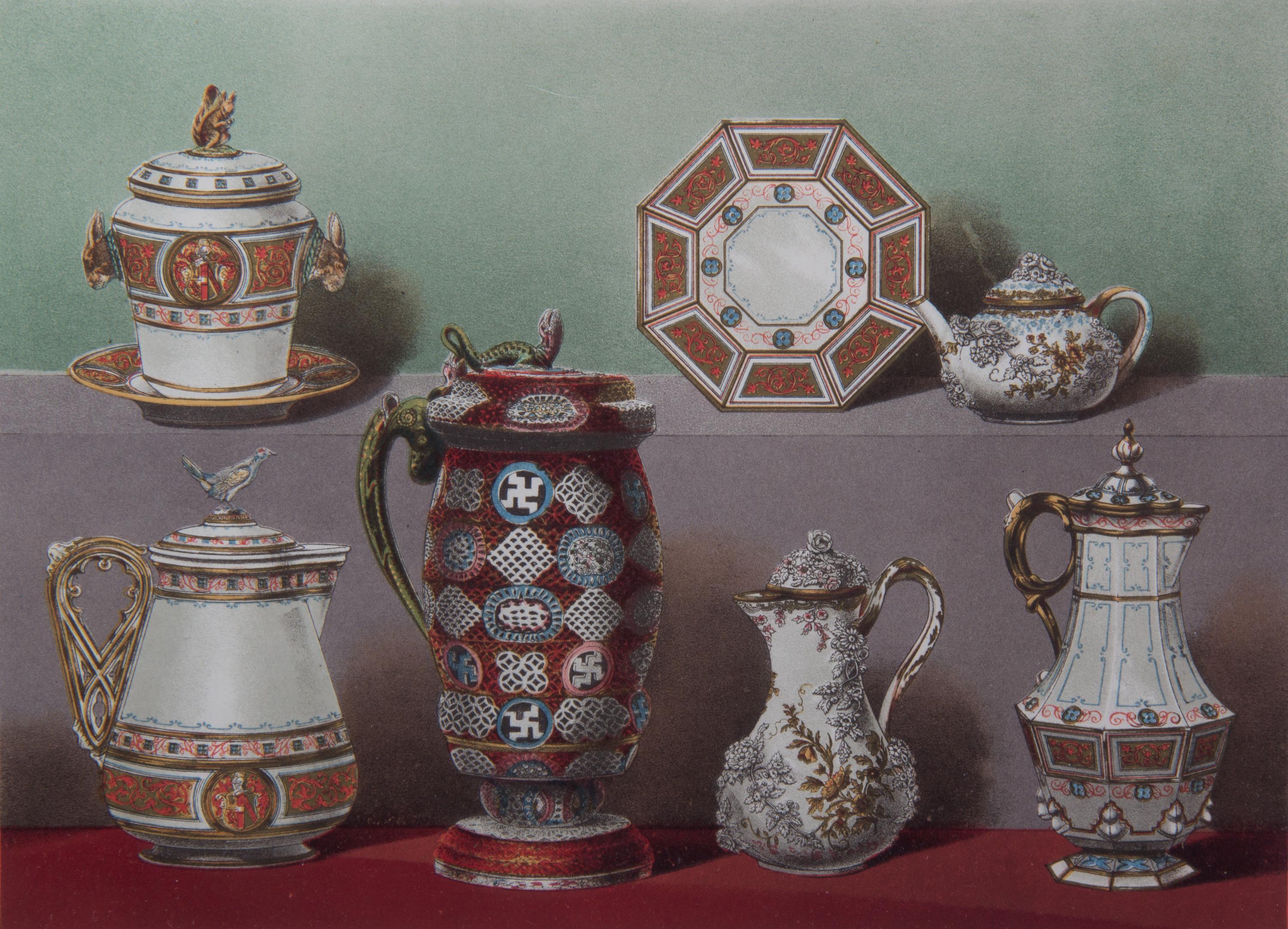 Four Colored Engravings Sight size 10 1/2 x 13 1/2 inches. — 19TH CENTURY