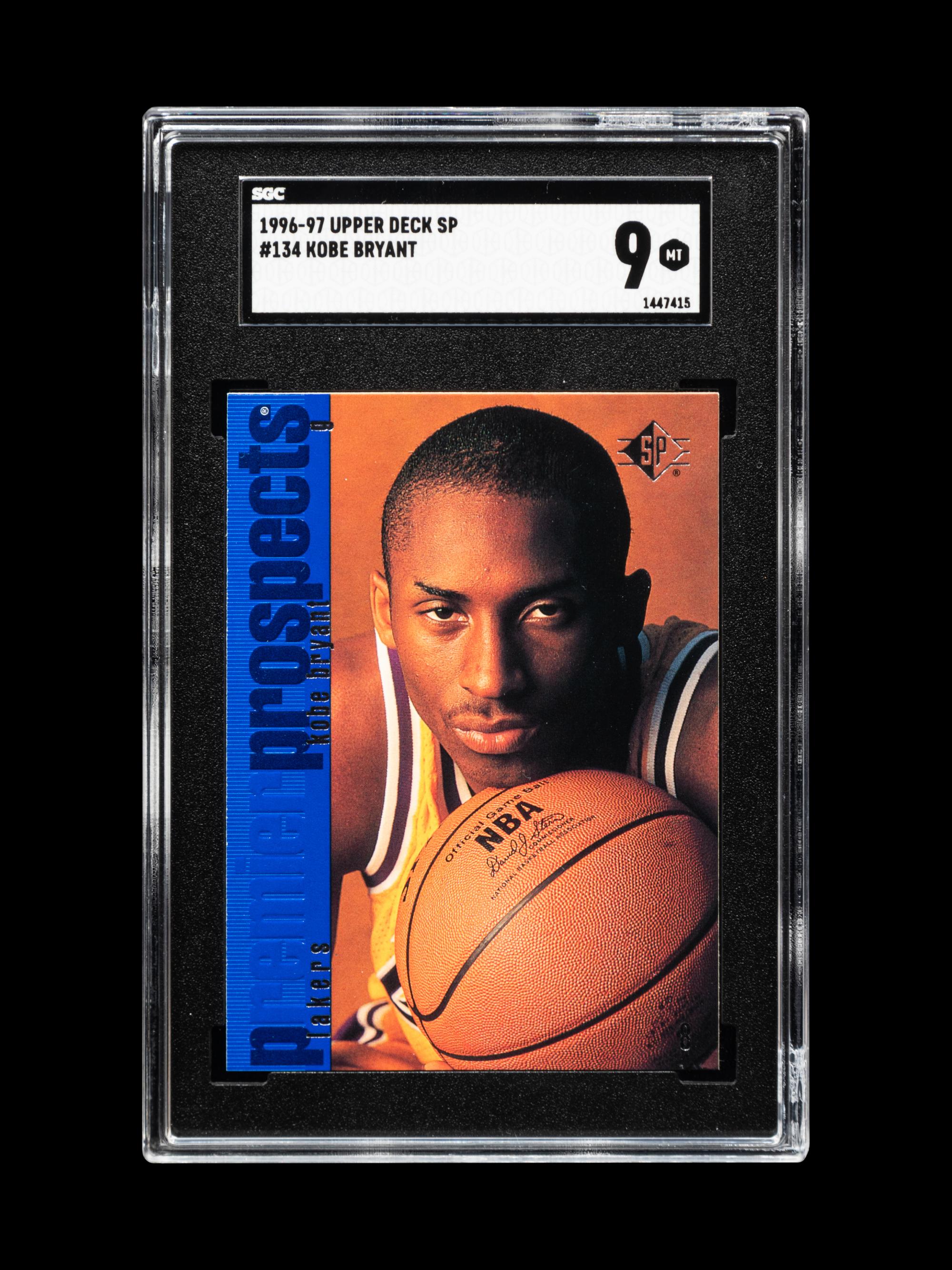A Group of Three 1996-97 SP Kobe Bryant Rookie Basketball Cards No. 134 (SGC 9 MINT)