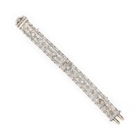 ART DECO, DIAMOND AND PLATINUM BRACELET