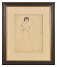 Woman with Fan; with Study of a Spanish Dancer (A Double-Sided Work)
