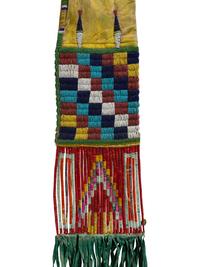 Yankton Sioux Beaded Hide Tobacco Bag