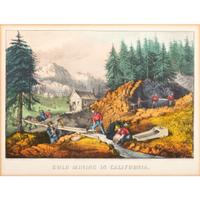 A Currier & Ives Hand Colored Lithograph