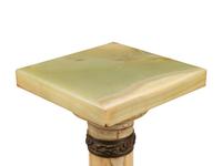 A Continental Bronze Mounted Onyx Pedestal