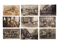 [EARLY PHOTOGRAPHY]. A group of 34 occupational real photo postcards, incl. artists, lecturers, lumberjacks, farmers, female telephone operators, factory workers, and other laborers.