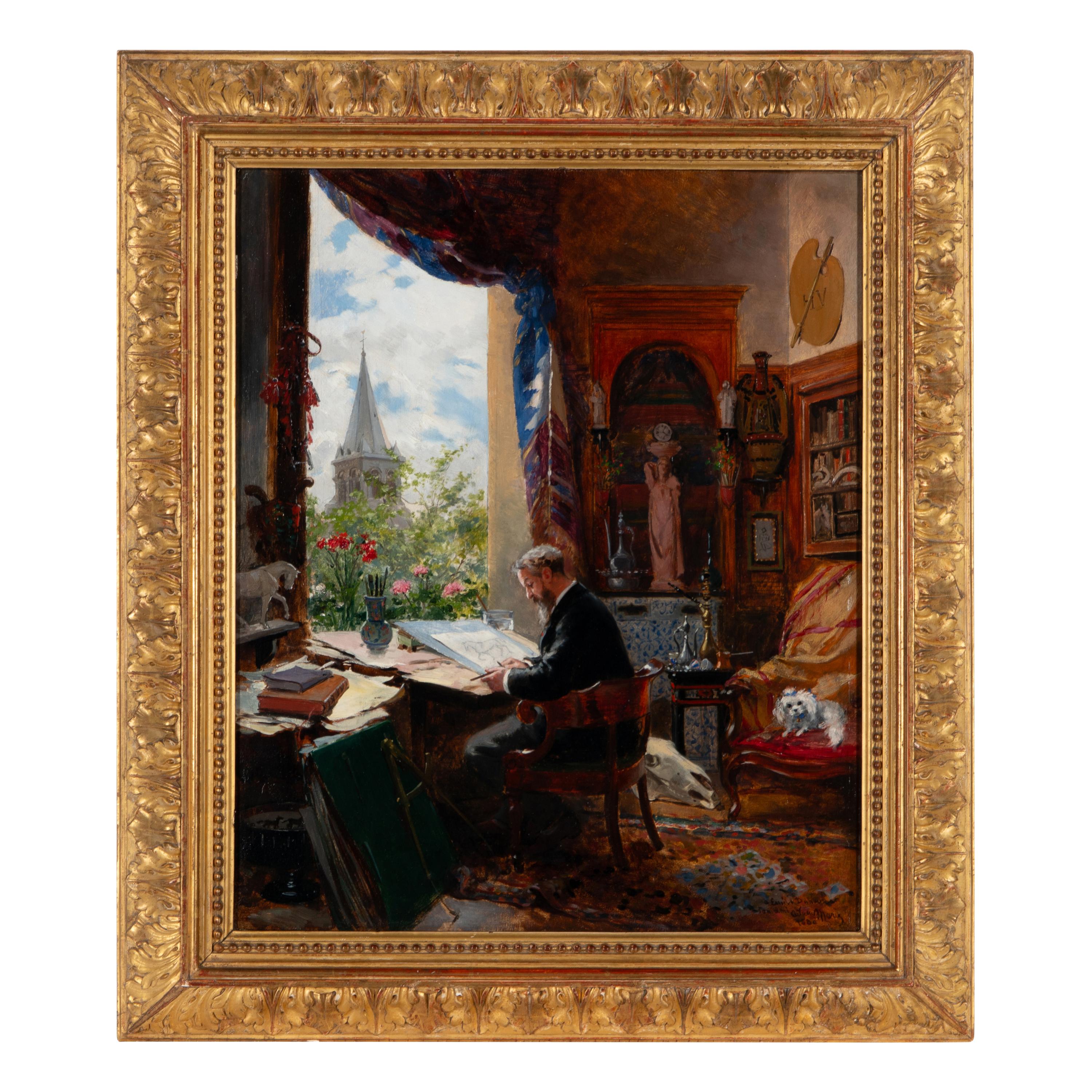 Adrien Emmanuel Marie (French, 1848–1891) — L'Artiste dans son Atelier , 1880