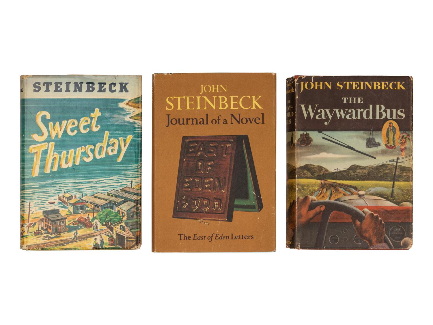 STEINBECK, John (1902-1968). A group of 3 works, comprising: