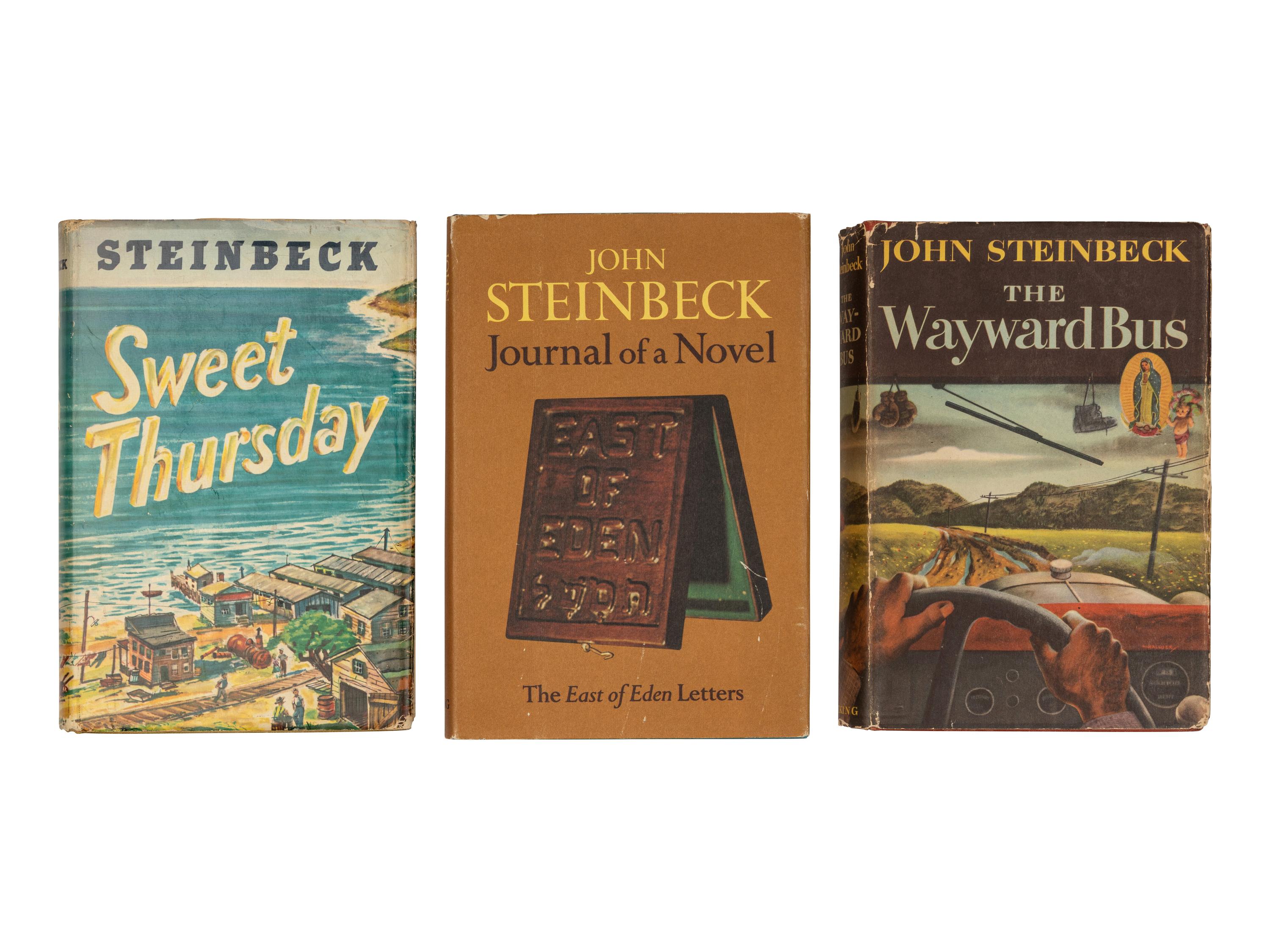 STEINBECK, John (1902-1968). A group of 3 works, comprising: