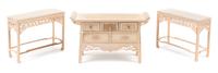 A Group of Three Chinese Style Furniture Articles