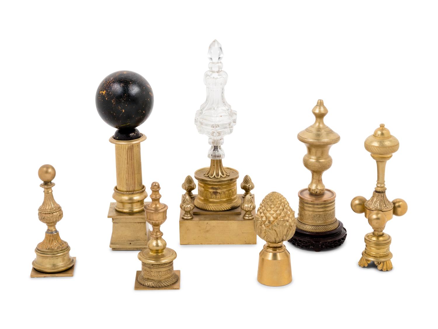 Five Gilt Bronze Table Articles