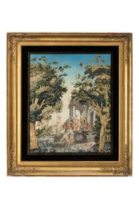 An English Needlework Embroidered Picture