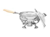 An Gorham Silver Terrapin Soup Covered Dish and Stand