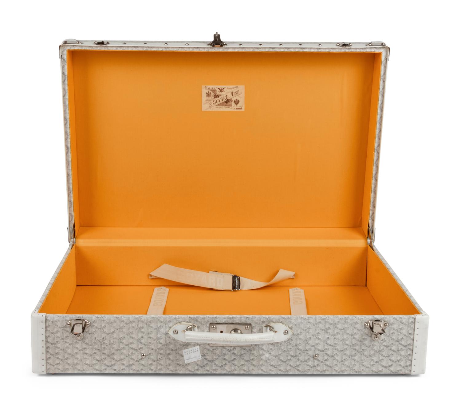 Goyard White Grand Hotel Suitcase, c. 2005