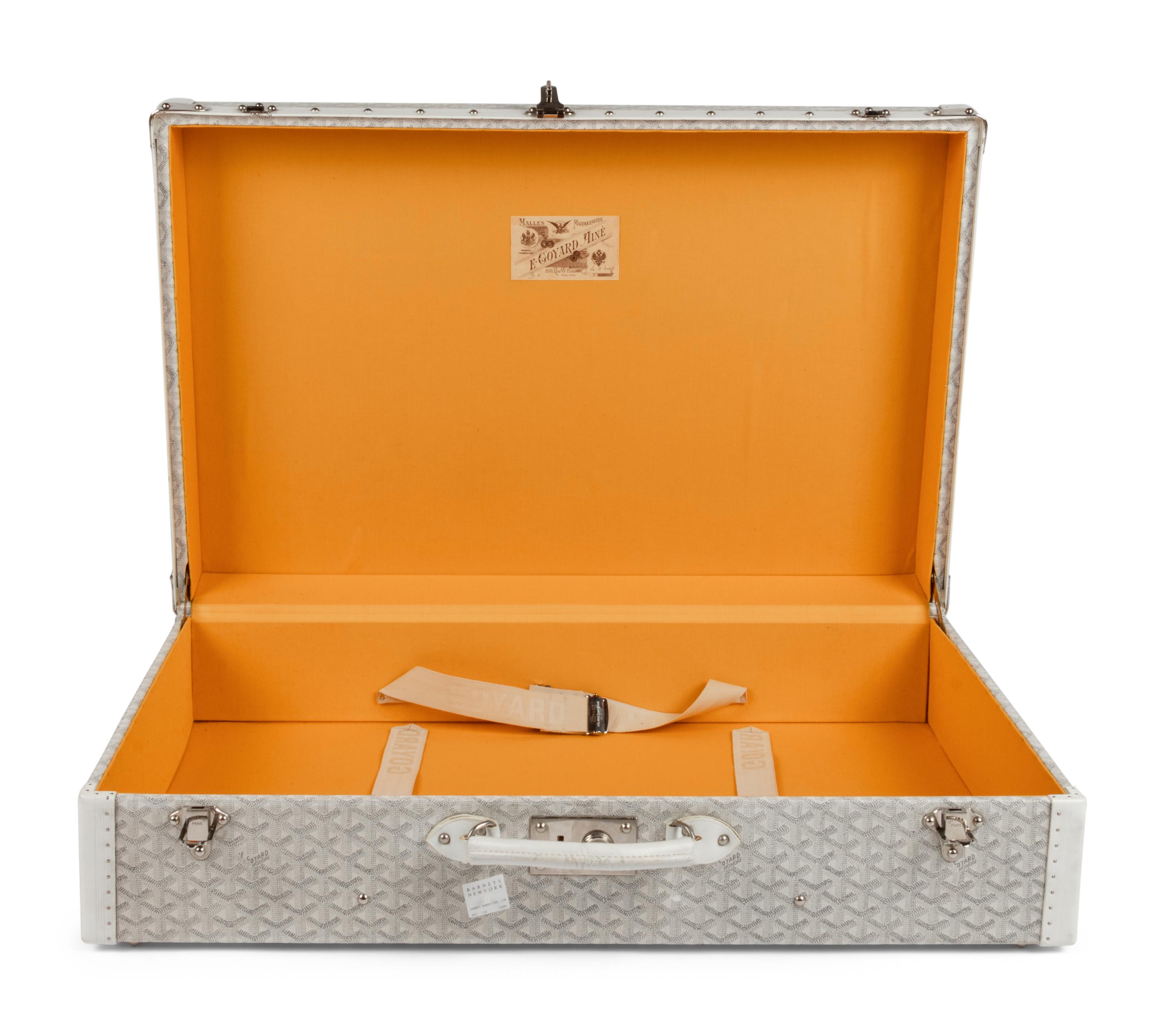 Goyard White Grand Hotel Suitcase, c. 2005