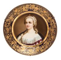 A Royal Vienna Cabinet Plate Diameter 9 3/4 inches.
