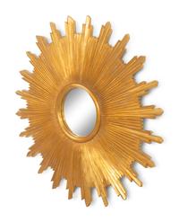 A Contemporary Giltwood Sunburst Mirror