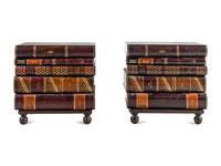 A Pair of Maitland-Smith Book-Form End Tables