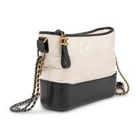 Chanel, Medium Gabrielle Bag in Black & White Leather