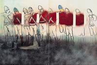 Larry Rivers, (American, 1923-2002), A group of 13 works from The Boston Massacre portfolio, 1970, including: Portfolio Cover, Untitled