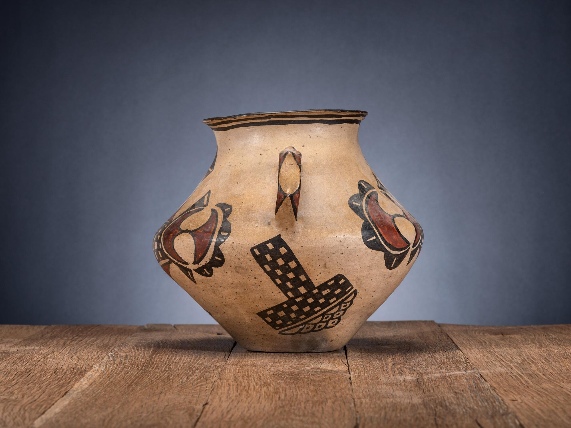 Tunyo Polychrome, San Ildefonso Pottery Jar