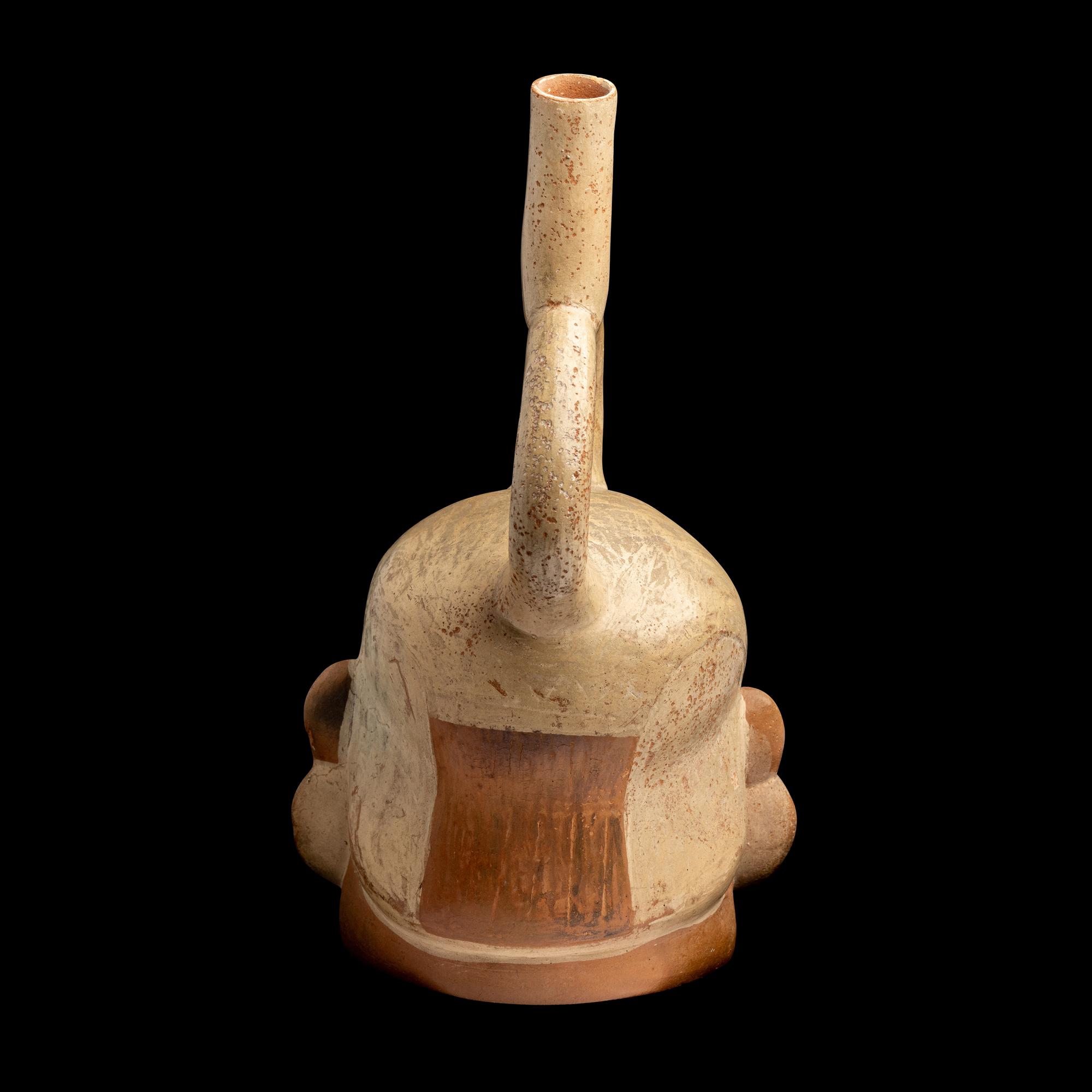 A Moche Stirrup Vessel in the Form of a Warrior