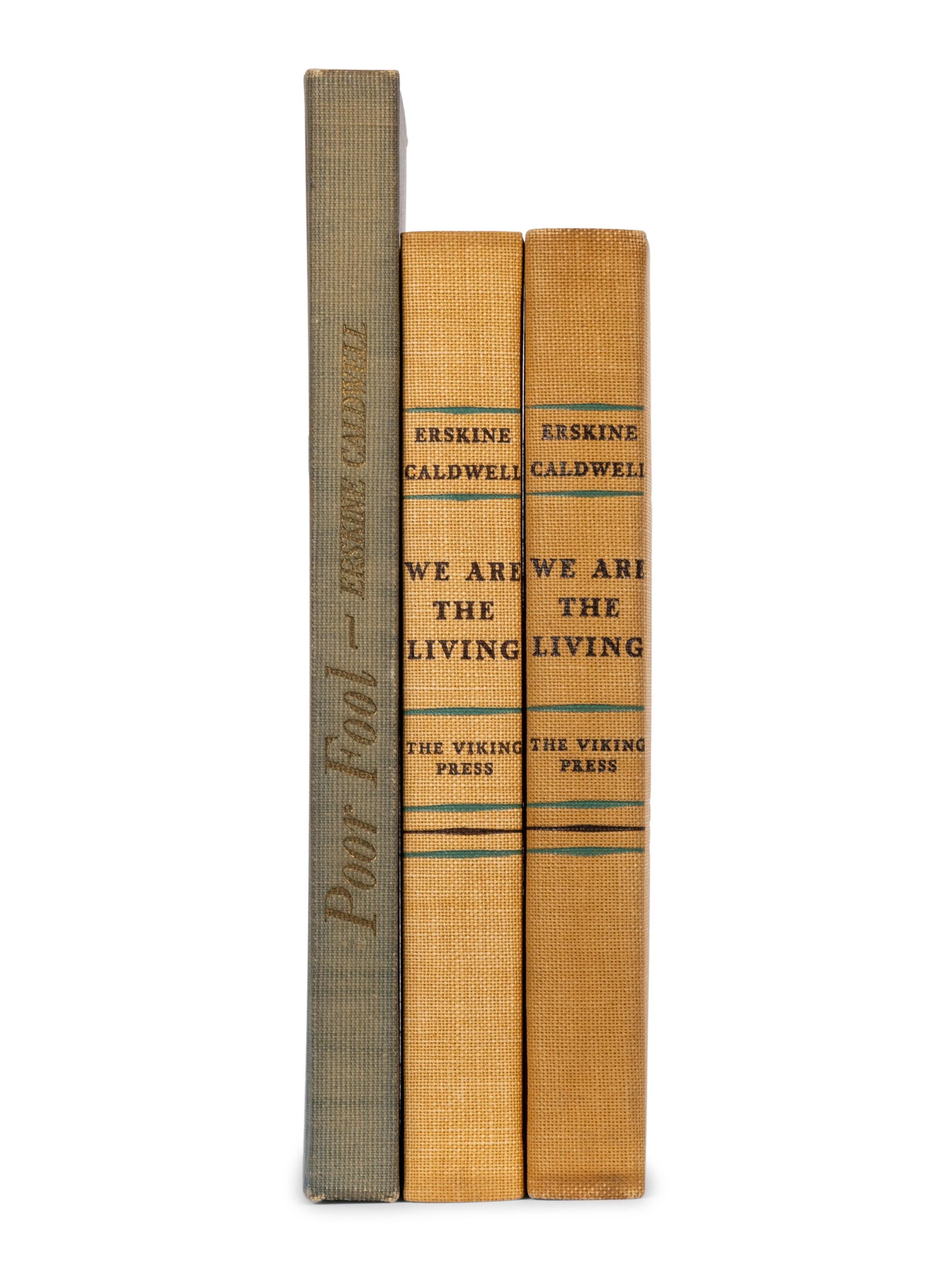 CALDWELL, Erskine (1903-1987). Three limited editions, comprising: