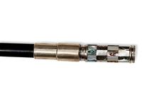 A French Silvered Metal and Mother-of-Pearl Mounted Ebony Atomizer 'System' Walking Stick