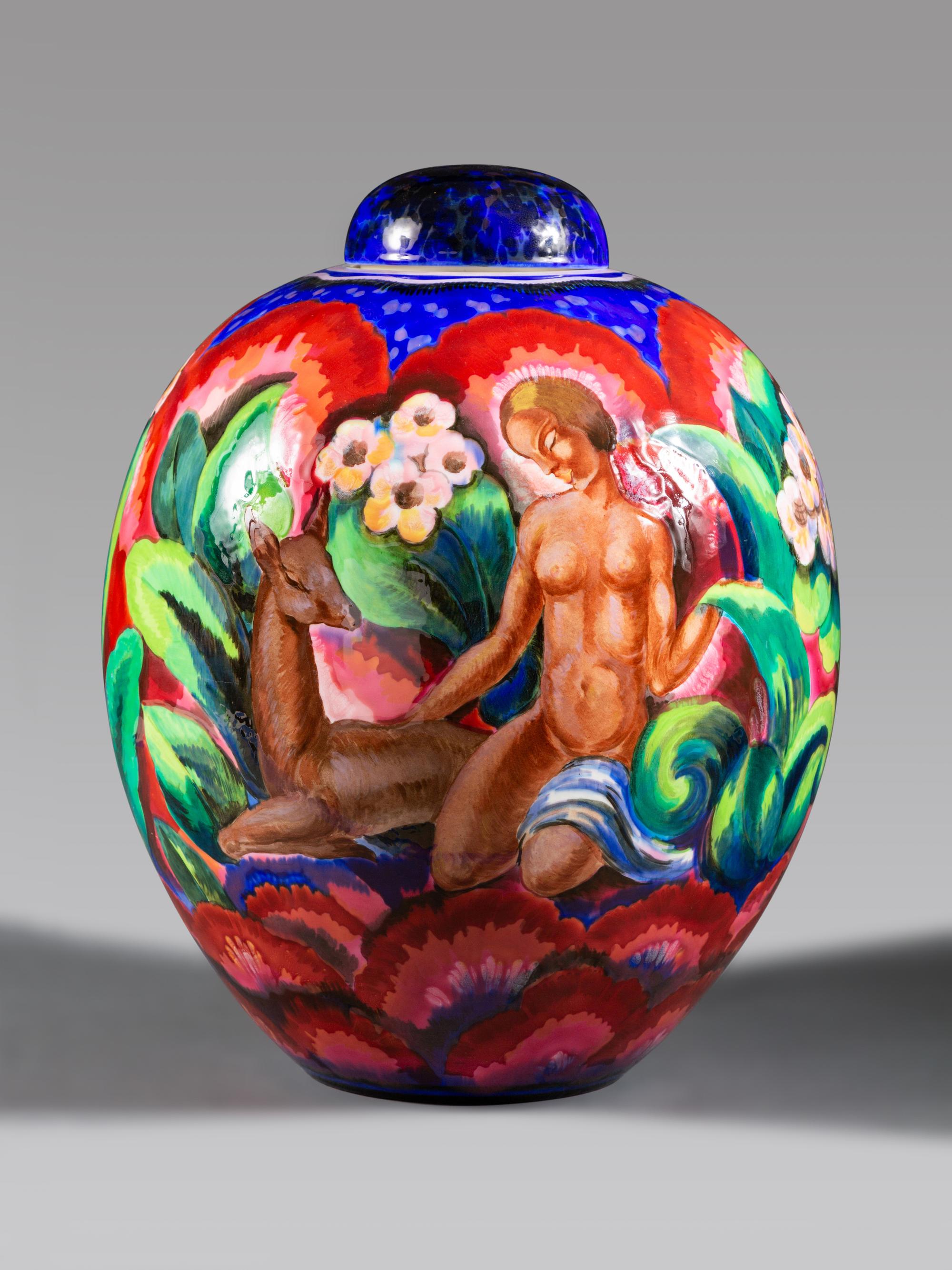 Art Deco Vase and Cover, form Rapin No. 21, circa 1928