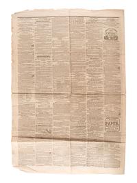 [LINCOLN, Abraham (1809-1865)]. A group of 2 Illinois newspapers with references to Lincoln, comprising: