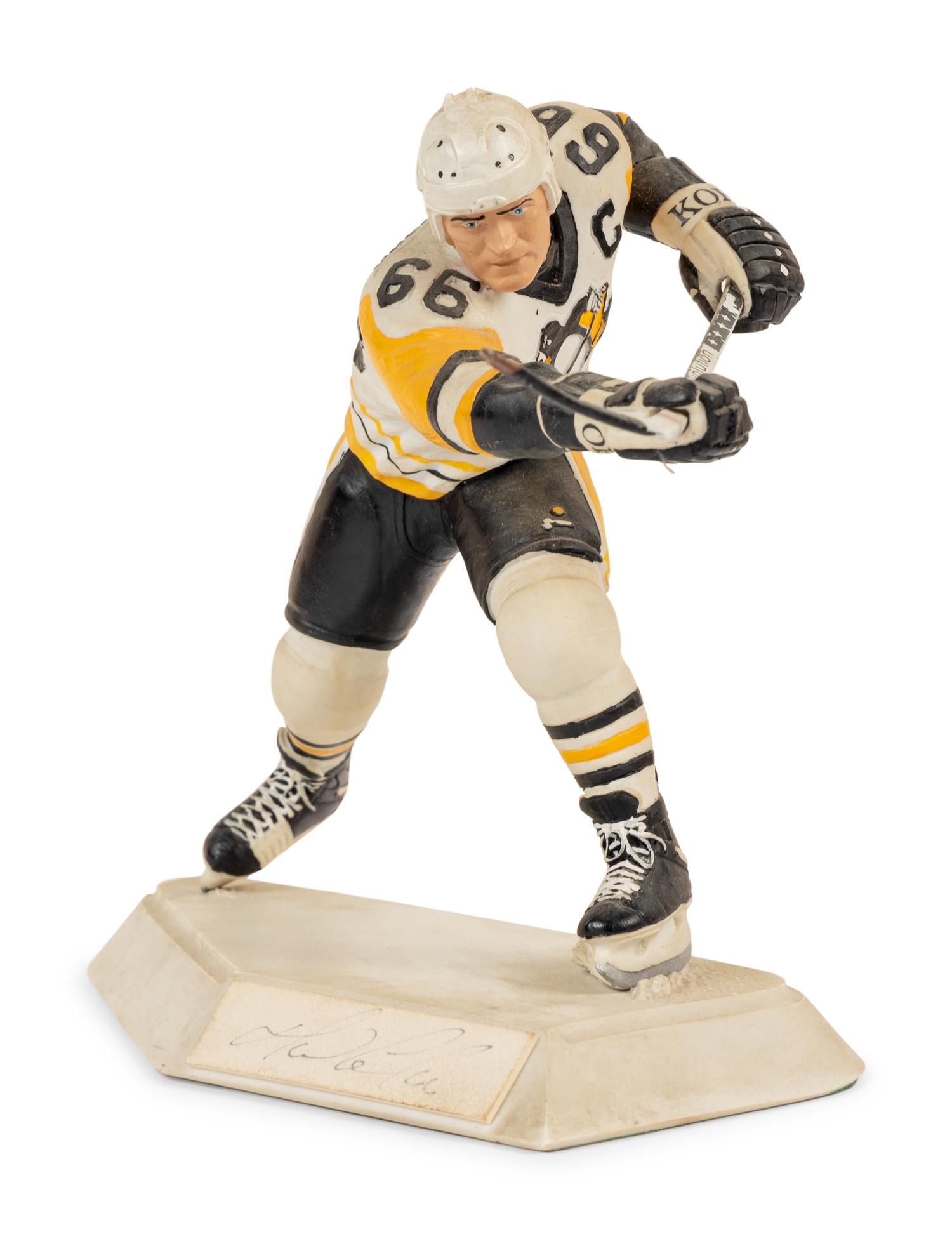 A Mario Lemieux Signed Autograph Salvino Figure,