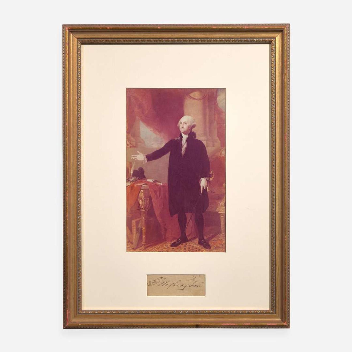 [Presidential] Washington, George Cut Signature