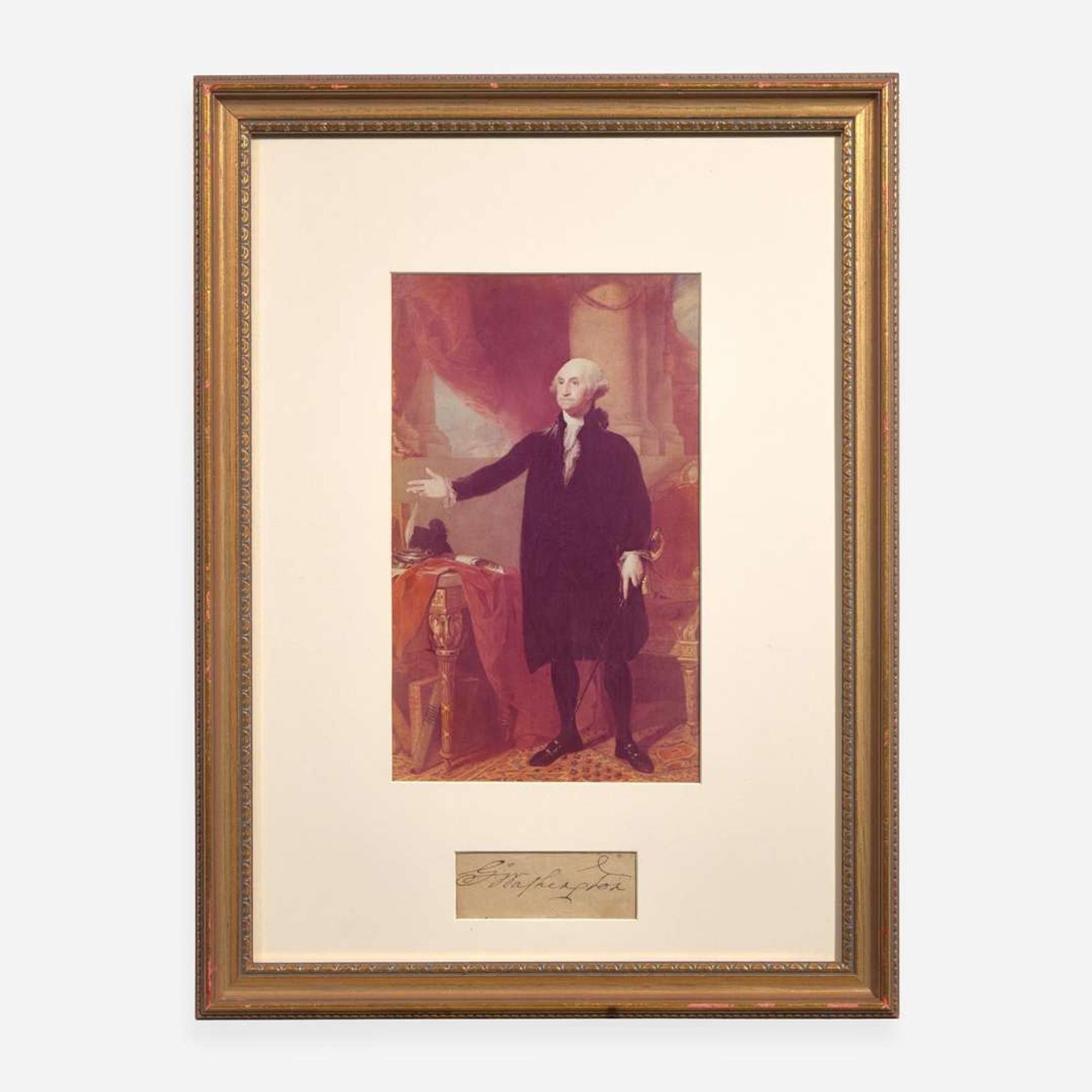 [Presidential] Washington, George Cut Signature