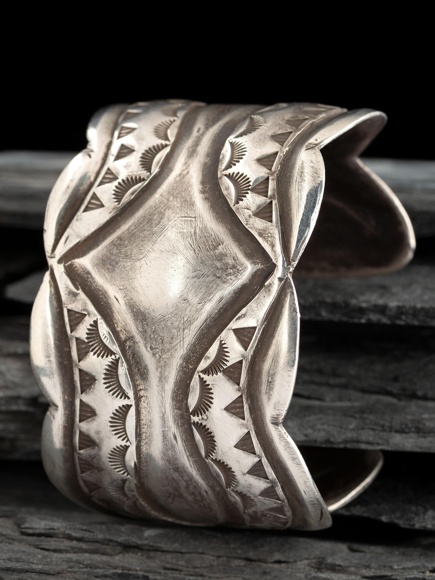 Navajo Stamped Ingot Cuff Bracelet