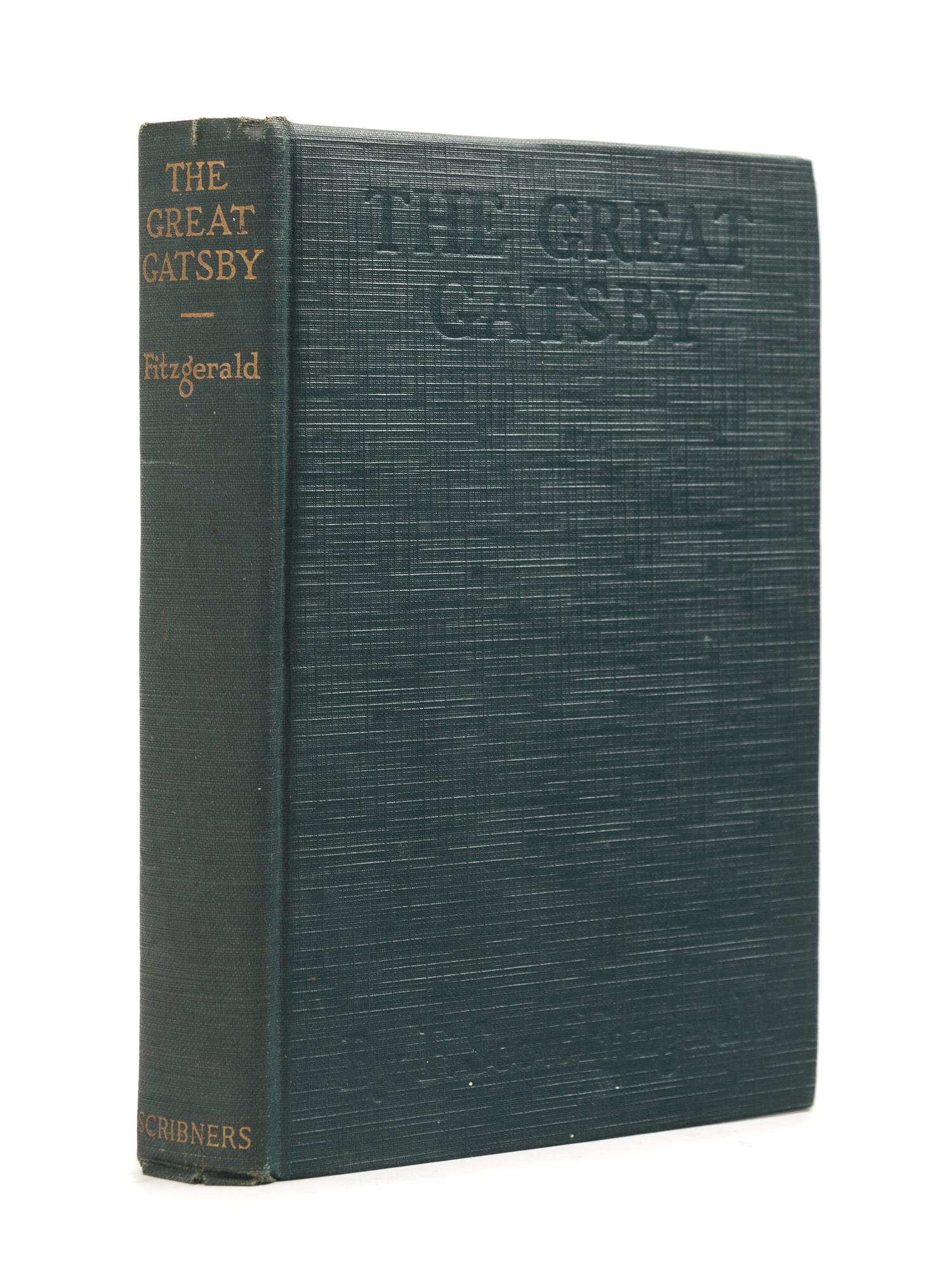 FITZGERALD, F. Scott (1896-1940). The Great Gatsby. New York: Charles Scribner's Sons, 1925. FIRST EDITION, FIRST PRINTING.