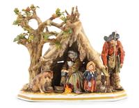 A Capodimonte Figural Group