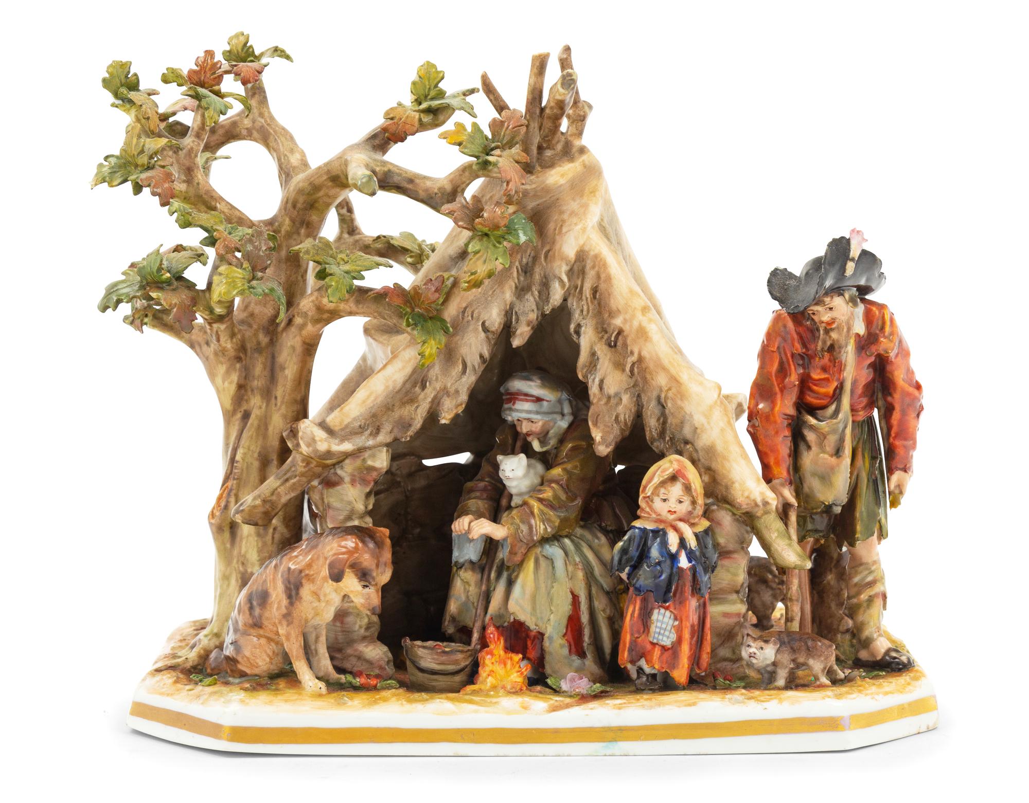 A Capodimonte Figural Group