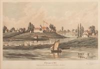 [CHICAGO]. A group of 2 prints of Chicago in 1831 and 1833.