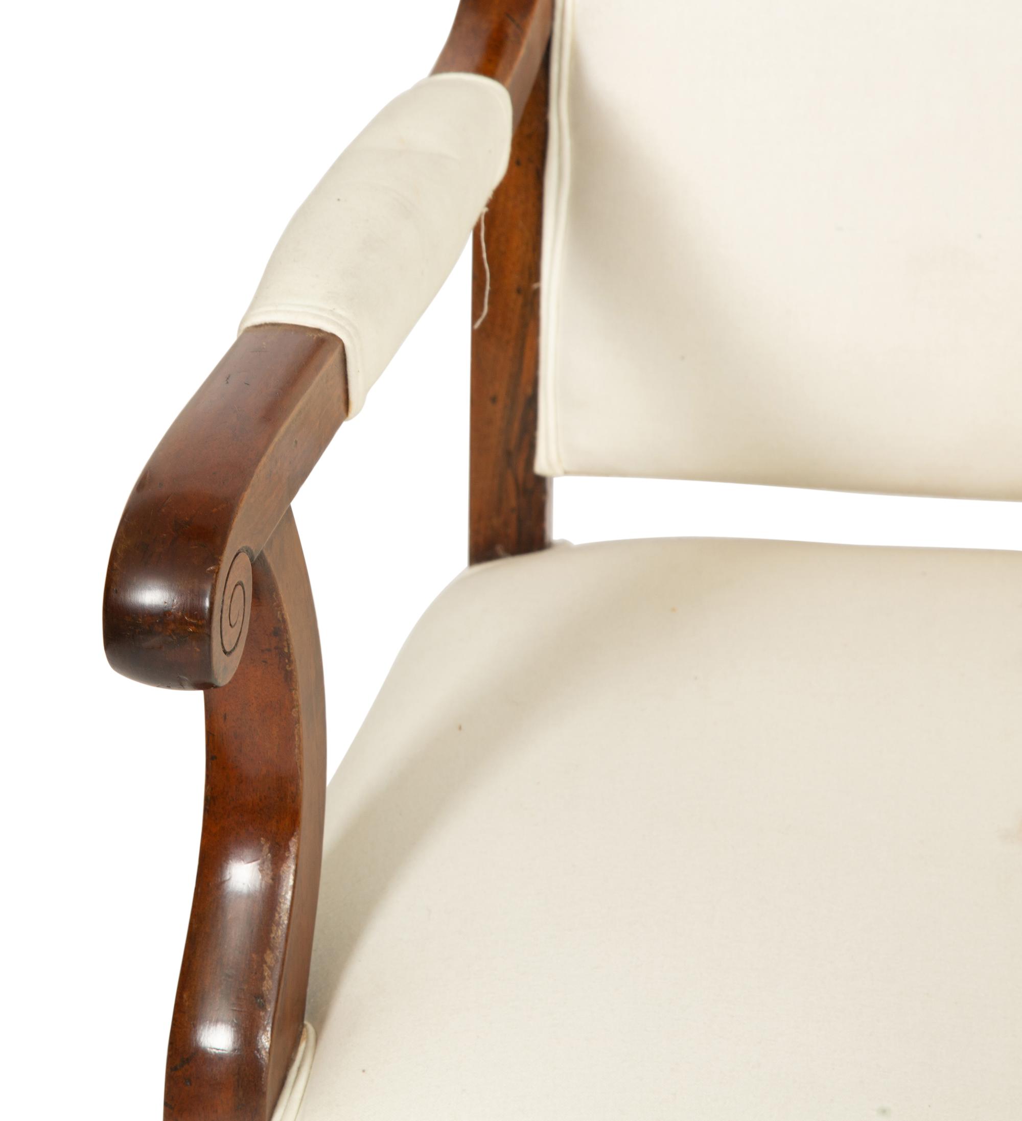 A Pair of French Walnut Fauteuils