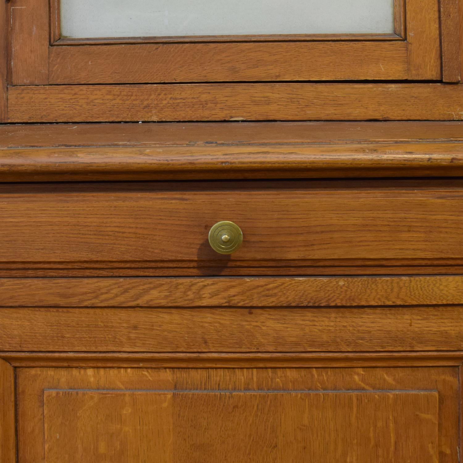 An Oak Cabinet from the French Ministry of Defense, Paris 82" W x 32" D x 88.5" H — France, Early 20th Century