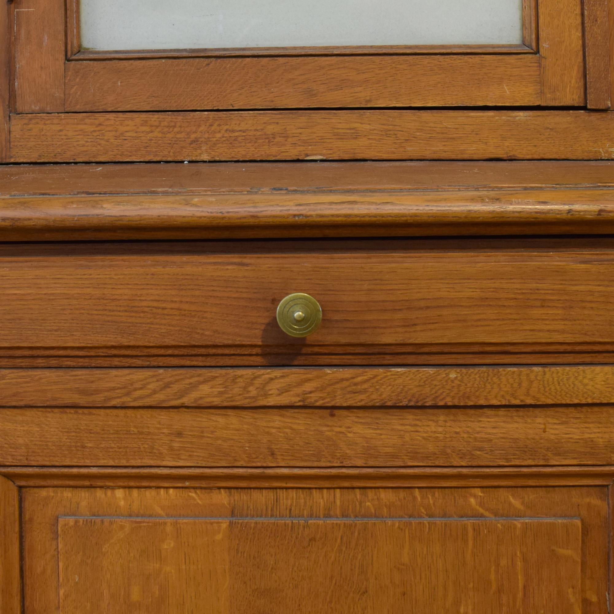An Oak Cabinet from the French Ministry of Defense, Paris 82" W x 32" D x 88.5" H — France, Early 20th Century