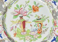An Early Mason's Polychrome Decorated Ironstone Dinner Service