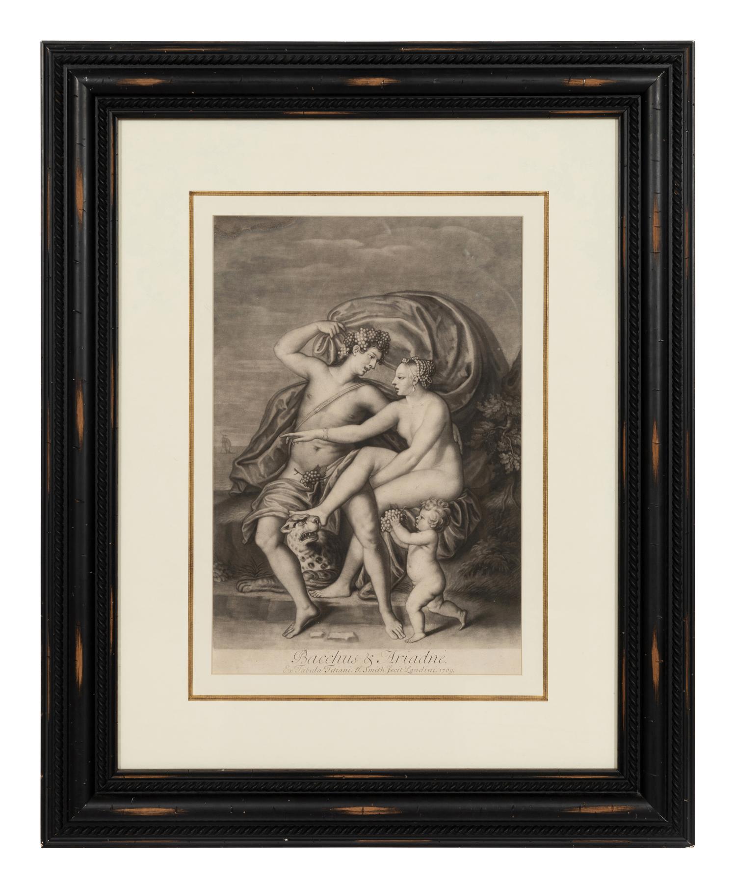 A Set of Three Chromolithographs after Titian