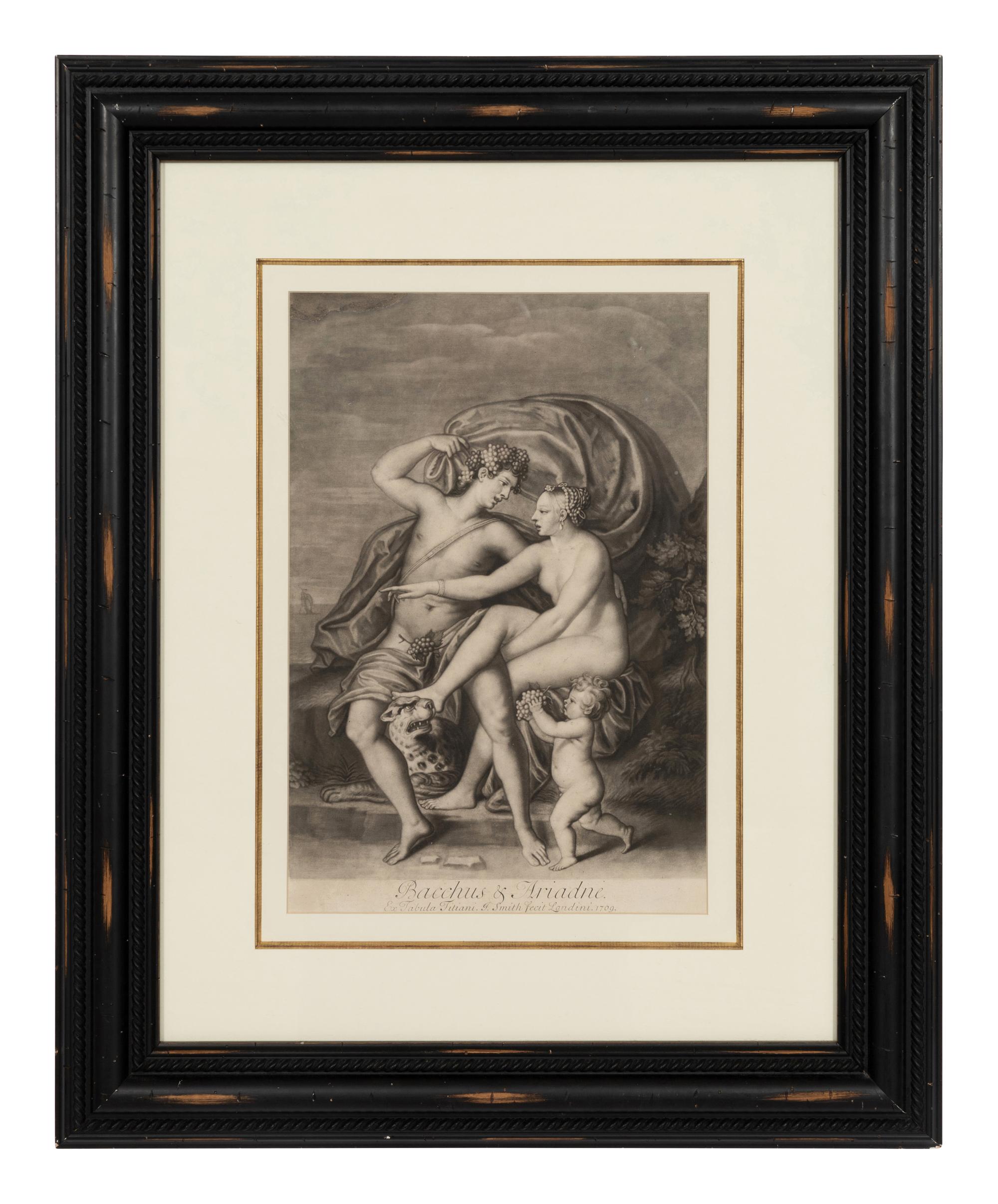 A Set of Three Chromolithographs after Titian